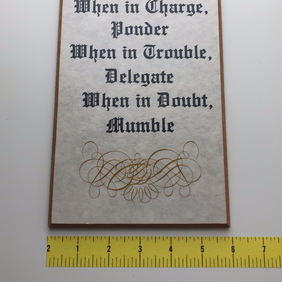 Vintage Office Wall Plaque - Picture 6 of 8
